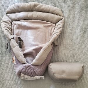 Ergobaby infant insert, performance bundle of joy, mesh grey